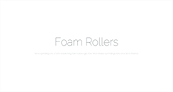 Desktop Screenshot of foamrollers.com