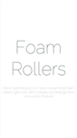 Mobile Screenshot of foamrollers.com